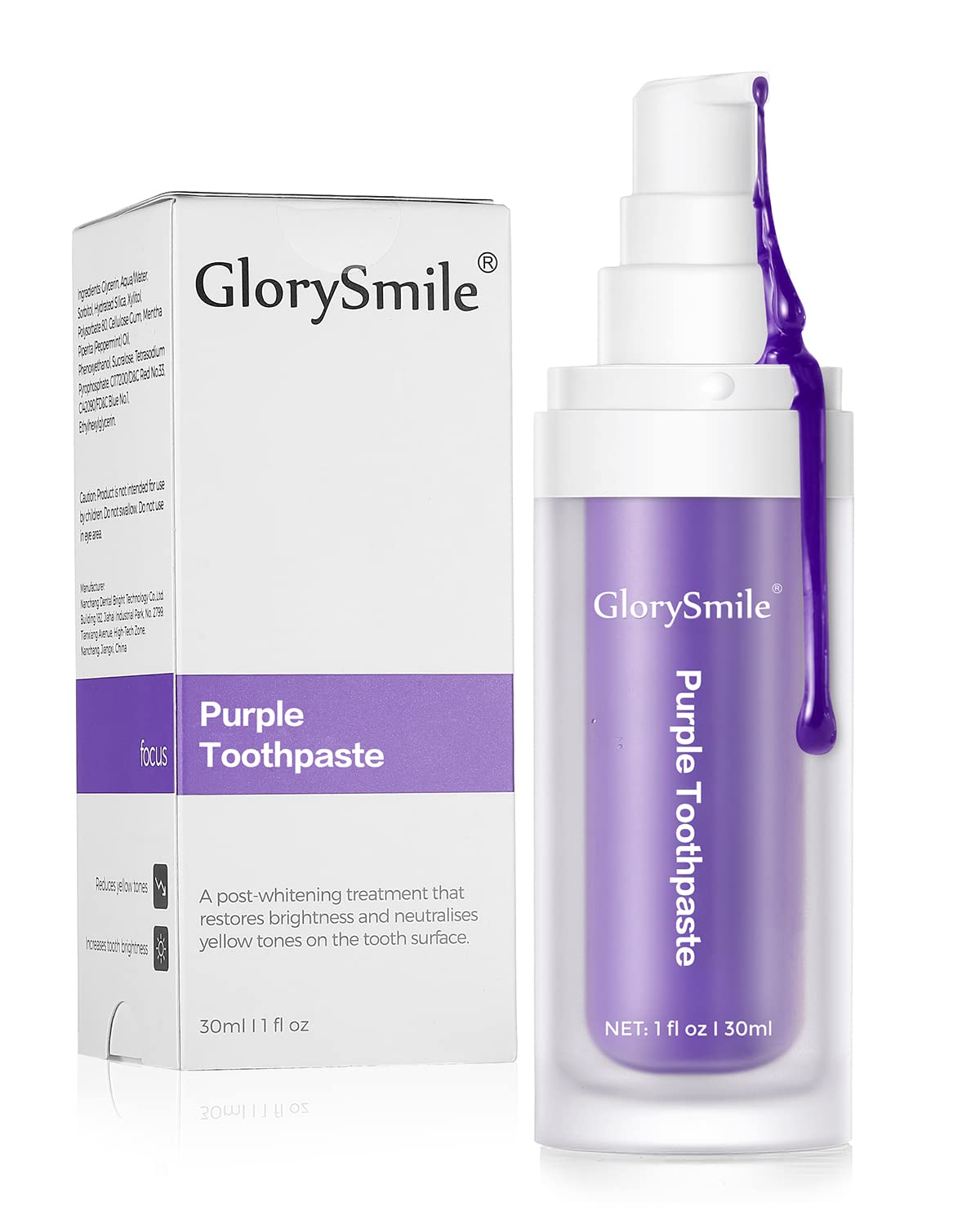 GLORY SMILE - Dentifrice blanchiment dantaire